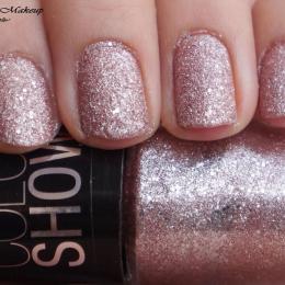 Maybelline Colorshow Glitter Mania Nail Polish Pink Champagne Review & Swatches
