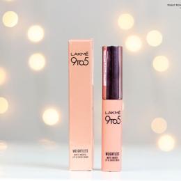 Lakme 9 to 5 Weightless Matte Mousse Lip & Cheek Cream Pink Plush Review, Swatches & Price