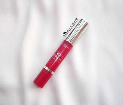 L’Oreal Paris Glam Shine Lip Crayon Pomegranate Punch : Review, Swatches & Pictures