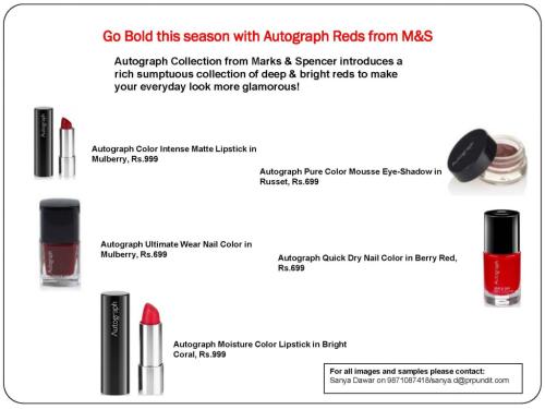 Autograph Reds from Marks & Spencer Autograph Reds from Marks & Spencer