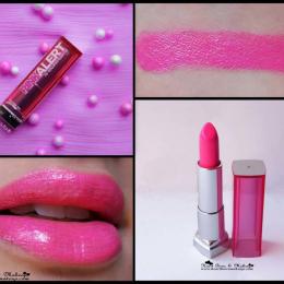 Maybelline Pink Alert Lipstick POW 3 Review & Swatches