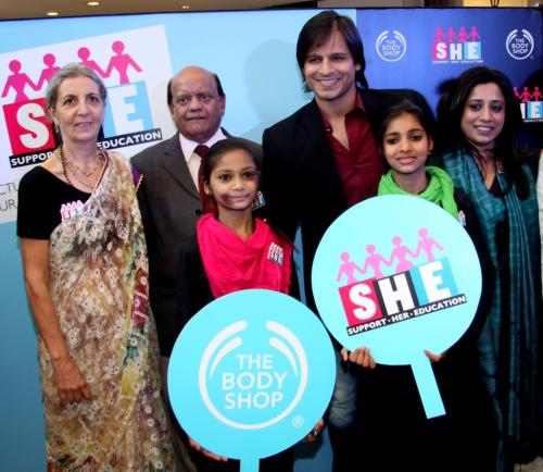 The Body Shop and Vivek Oberoi Launch S.H.E. – SUPPORT HER EDUCATION