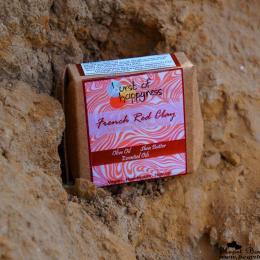 Burst Of Happyness French Red Clay Soap Review: A Great Product For Tan Removal!
