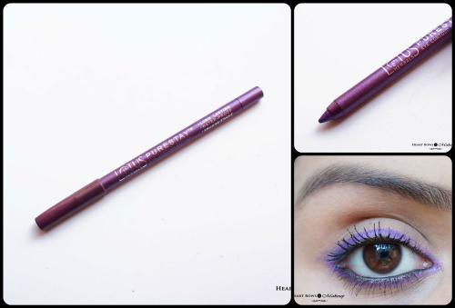 Lotus Herbals Purestay Eye Contour Definer Royal Orchid Eye Pencil Review, Swatches & Eyemakeup