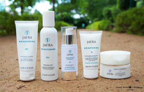 JAFRA Brightening Range- Cleanser, Toner, Skin Brightener & Night Cream Review
