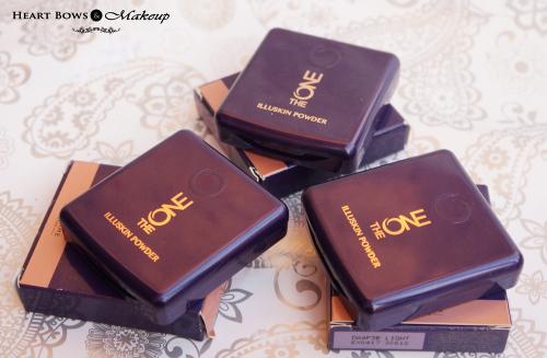 Oriflame The ONE IlluSkin Powder Review & Swatches- Light, Medium, Dark