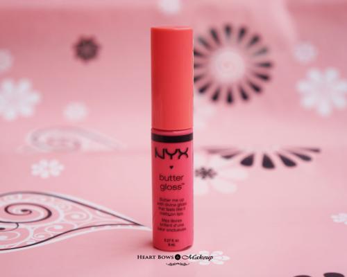 NYX Butter Gloss Peaches And Cream Review, Swatches & Price India