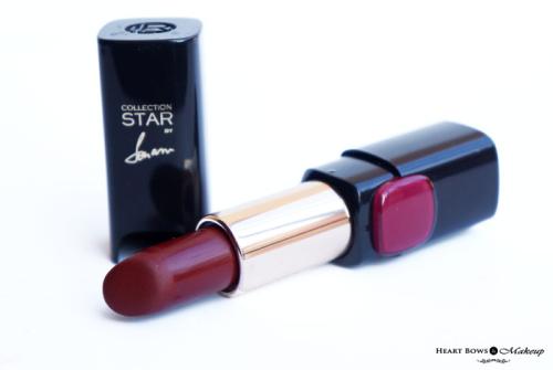 L’Oreal Paris Collection Star Red Lipstick Pure Garnet Review & Swatches