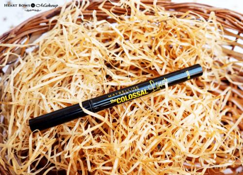 Maybelline The Colossal Liner Review, Swatches & Price- The Best Liquid Eyeliner in India!