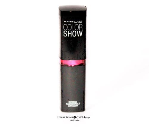 Maybelline Color Show Lipstick Fuchsia Flare Review, Swatches & Price India Maybelline Color Show Lipstick Fuchsia Flare Review, Swatches & Price India