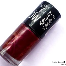 Maybelline Color Show Bright Sparks Glowing Wine Review, Swatches & NOTD