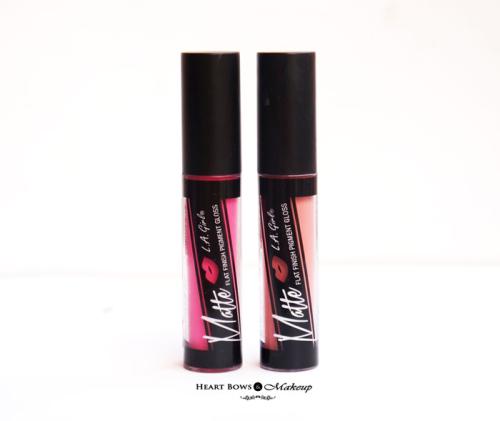 L.A. Girl Matte Flat Finish Pigment Gloss Playful & Dreamy Review, Swatches & Price