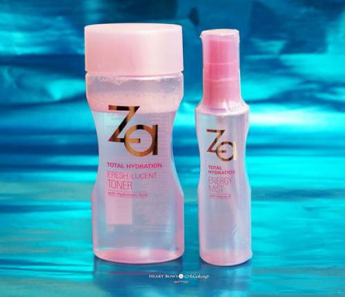 ZA Total Hydration Lucent Toner & Energy Mist Review, Price & Buy Online India