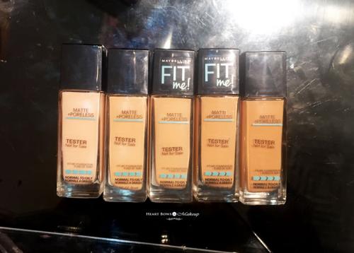 Maybelline Fit Me Matte + Poreless Foundation Swatches, Price & Buy Online India