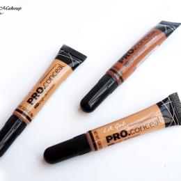 L.A. Girl PRO Conceal HD Concealer Review & Swatches: Pure Beige, Medium Beige & Chestnut