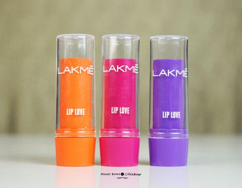 Lakme Lip Love Lip Care Review, Swatches & Price: Tangerine, Raspberry & Blackcurrant