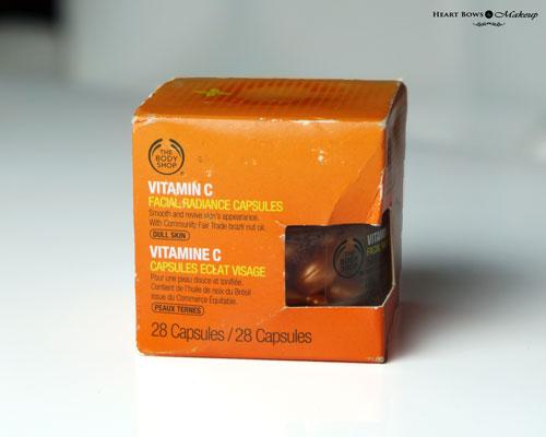 The Body Shop Vitamin C Facial Radiance Capsules Review, Price & Buy Online India