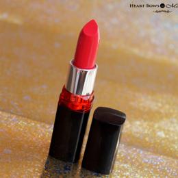 Maybelline Color Show Lipstick Cherry Crush Review, Swatches & Price India