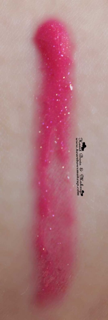 Lakme absolute plump and shine 3d pink gloss candy shine swatch