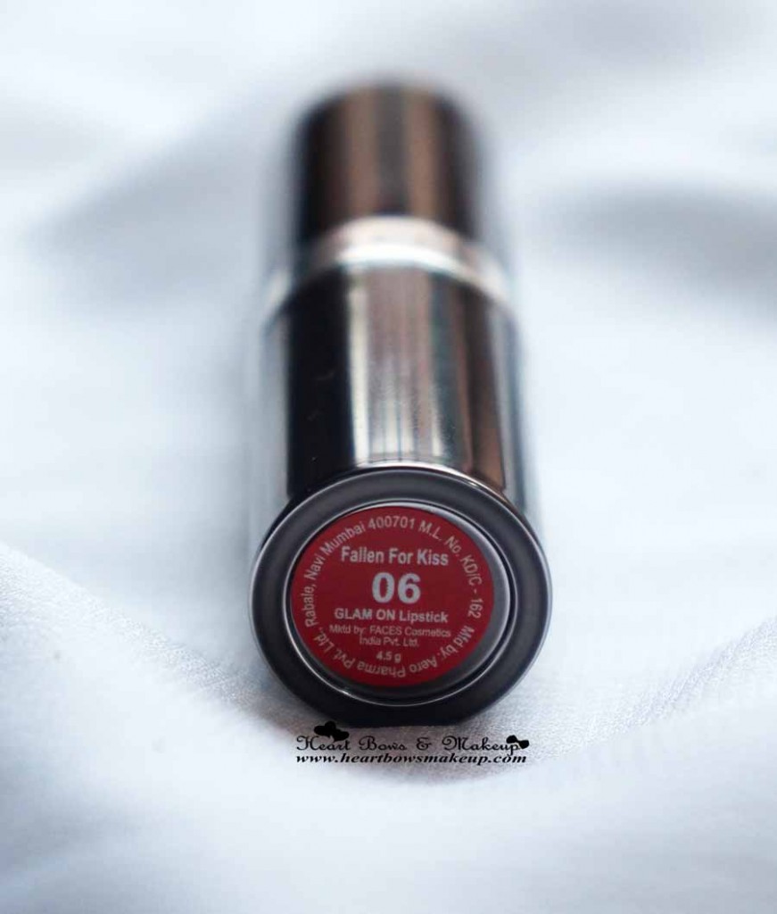 Faces Glam On Lipstick Review