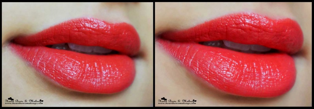Faces Glam On Lipstick Fallen For A Kiss lip swatches review