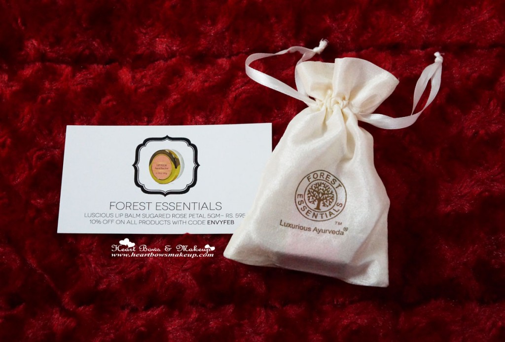 Forest Essentials Sugared Rose Petal Lip Balm review price india