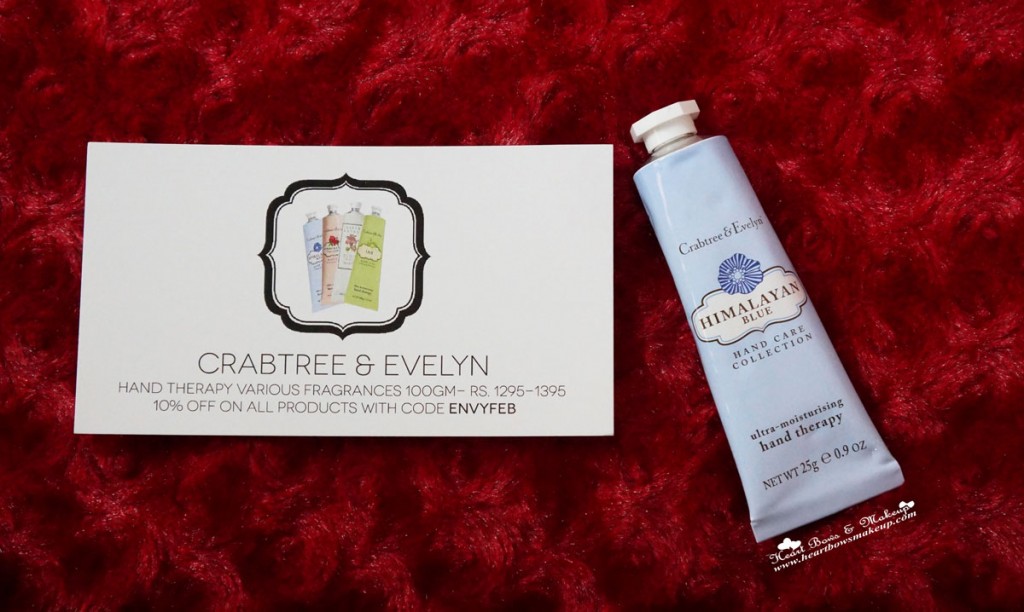 Crabtree & Evelyn Hand Cream Himalayan Blue Review Price India