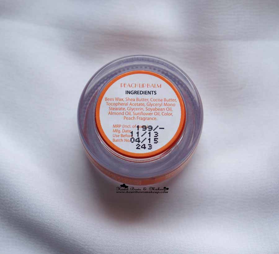 Faces Canada Lip Smoother Peach Pleasure Price Ingredients Review India