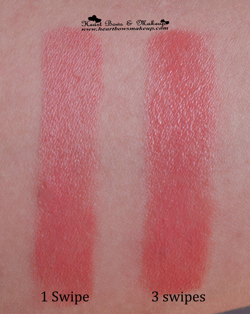 Loreal Rouge Caresse Lipstick Dating Coral Swatches