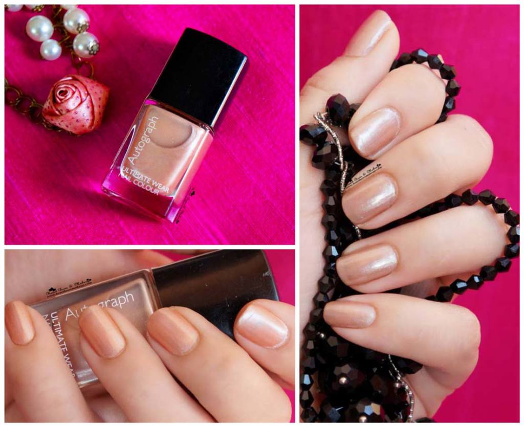 Marks & Spencer Autograph nail Polish Champagne Review Swatches Price India