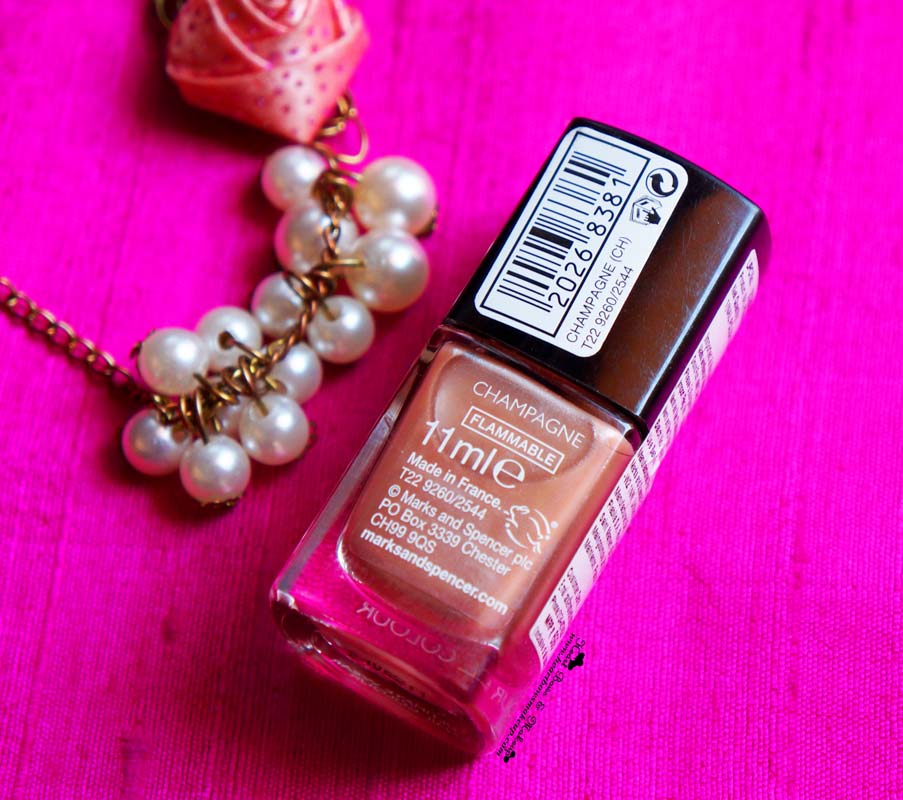 M&S Autograph nail Polish Champagne Review Price India