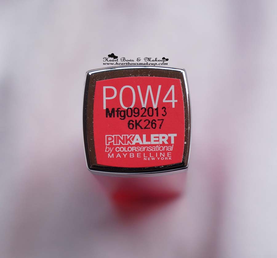 maybelline pink alert pow 4 review