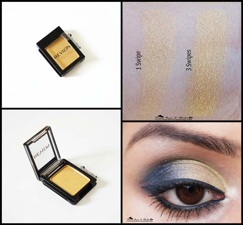 Revlon ShadowLinks Gold Eyeshadow Review Swatches Price India