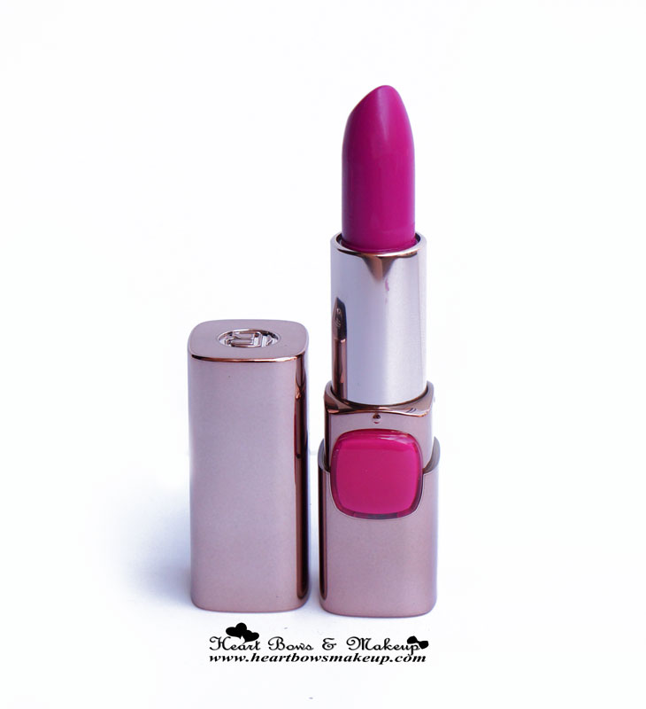 LOreal Moist Matte Lipstick Glamor Fuchsia Review
