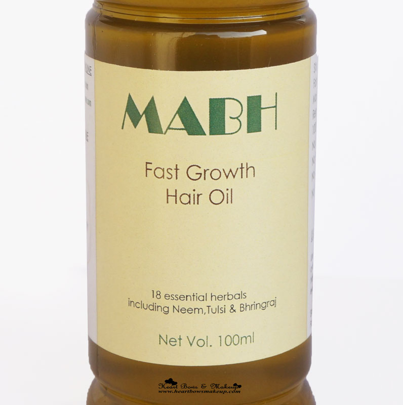 MABH Fast growth Hair Oil - The Best natural & Ayurvedic Hair Oil