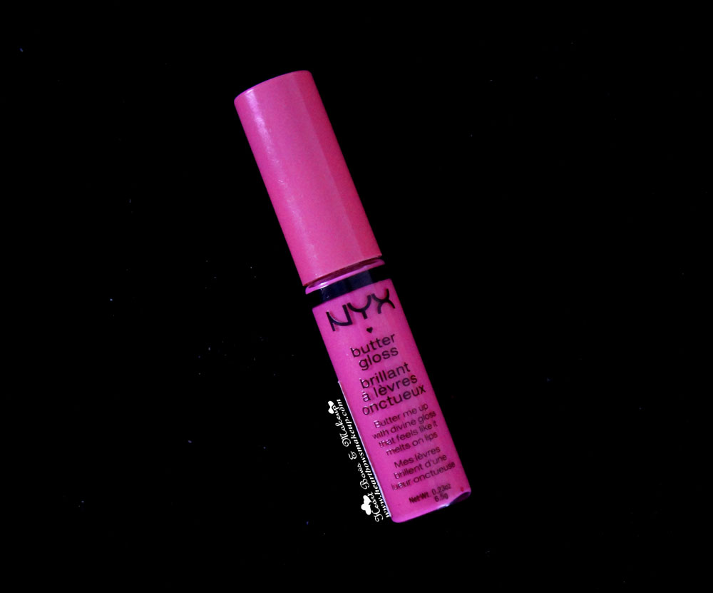 NYX Butter Gloss Strawberry Parfait Review Swatch Price India