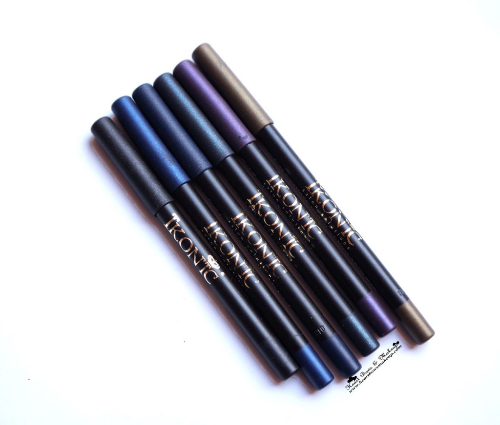 Ikonic Gel Eye Liner Pencils Review Swatches & Price India