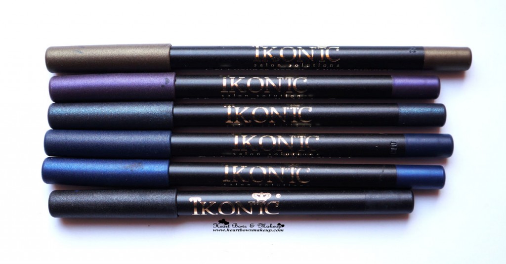 Kryolan Ikonic Gel Eye Liner Pencils Review Swatches & Price India