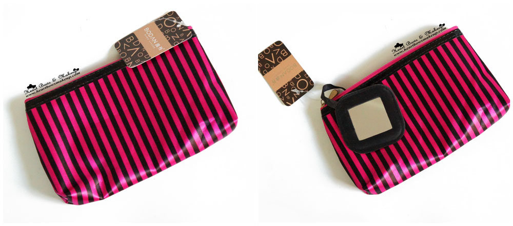 Sammydress.com Review: Cheap Cosmetic Pouch in Pink & Black