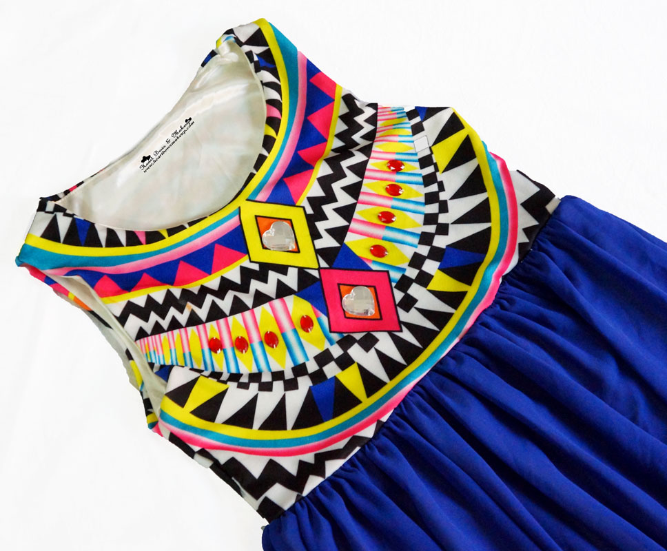 Sammydress.com : Cheap Maxi Dress with an Aztec print