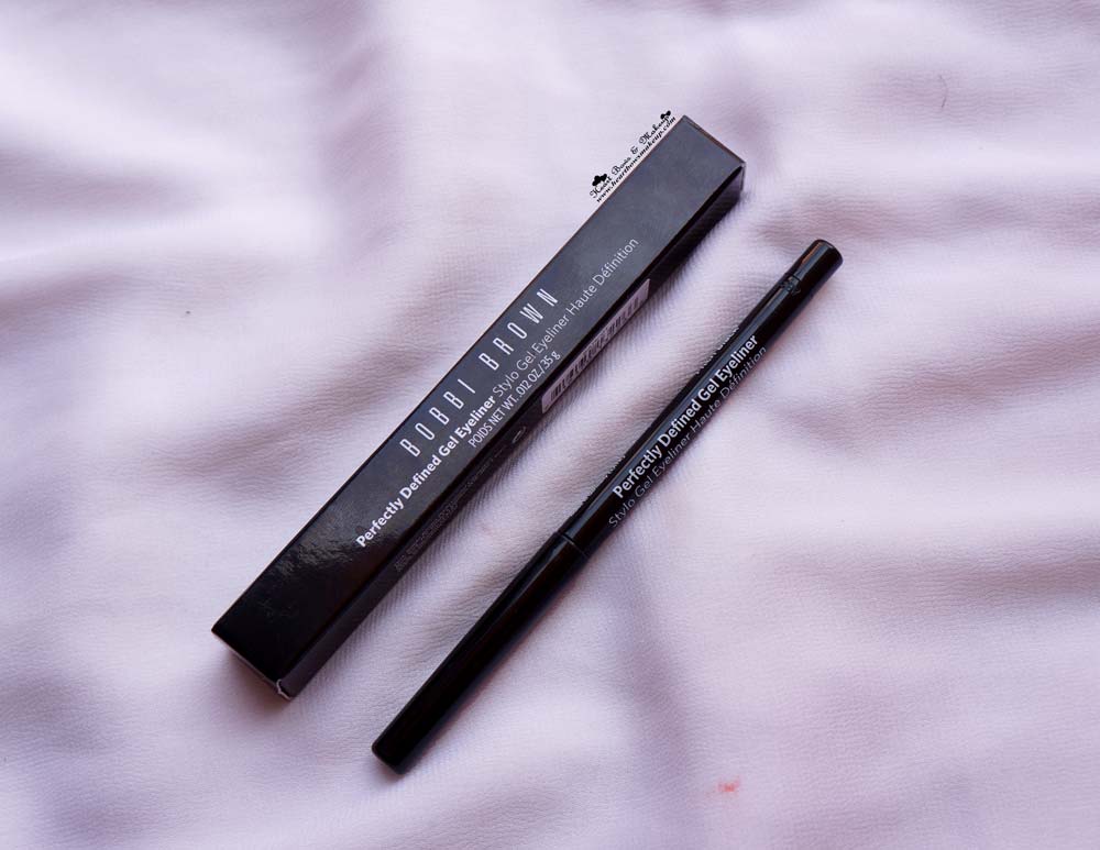 Bobbi Brown Perfectly Defined Gel Eyeliner Pitch Black Review & Swatch India