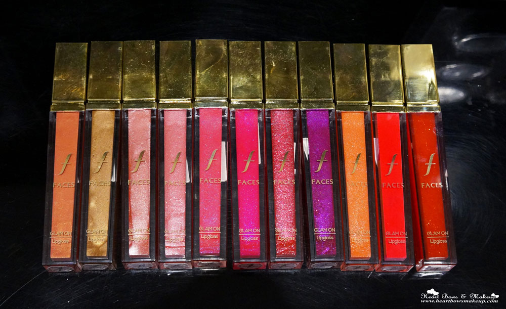 New Faces Canada Glam On Lipglosses Review, Swatches & Price in India
