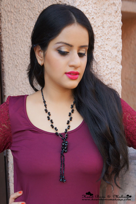 Indian Makeup Blog: L'oreal Super Liner Gelmatic Glamour Gold Swatch & L'Oreal Moist Matte Lipstick Raspberry Syrup Swatch