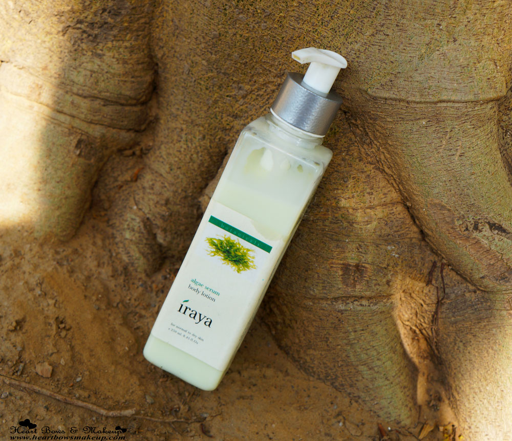 Iraya Algae Serum Body Lotion Review & Price in India