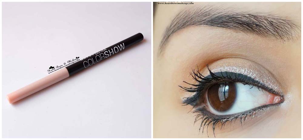 Maybelline InstaGlam Box' Wedding Edition' Maybelline Color Show Eye Liner 04 Shiny Beige Review & Swatch