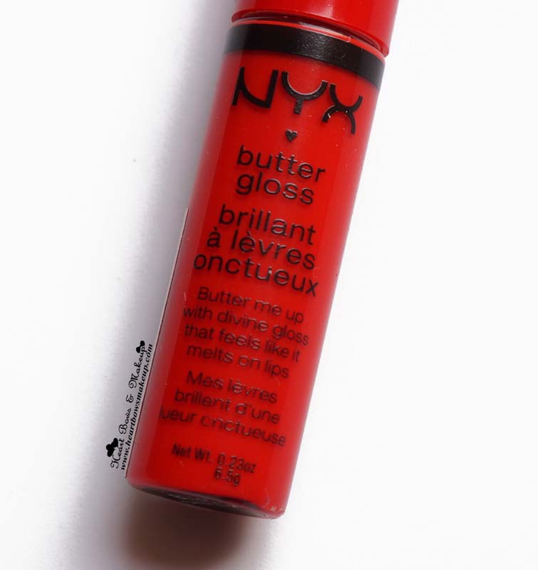 NYX Butter Gloss Cherry Pie Review & Swatches 