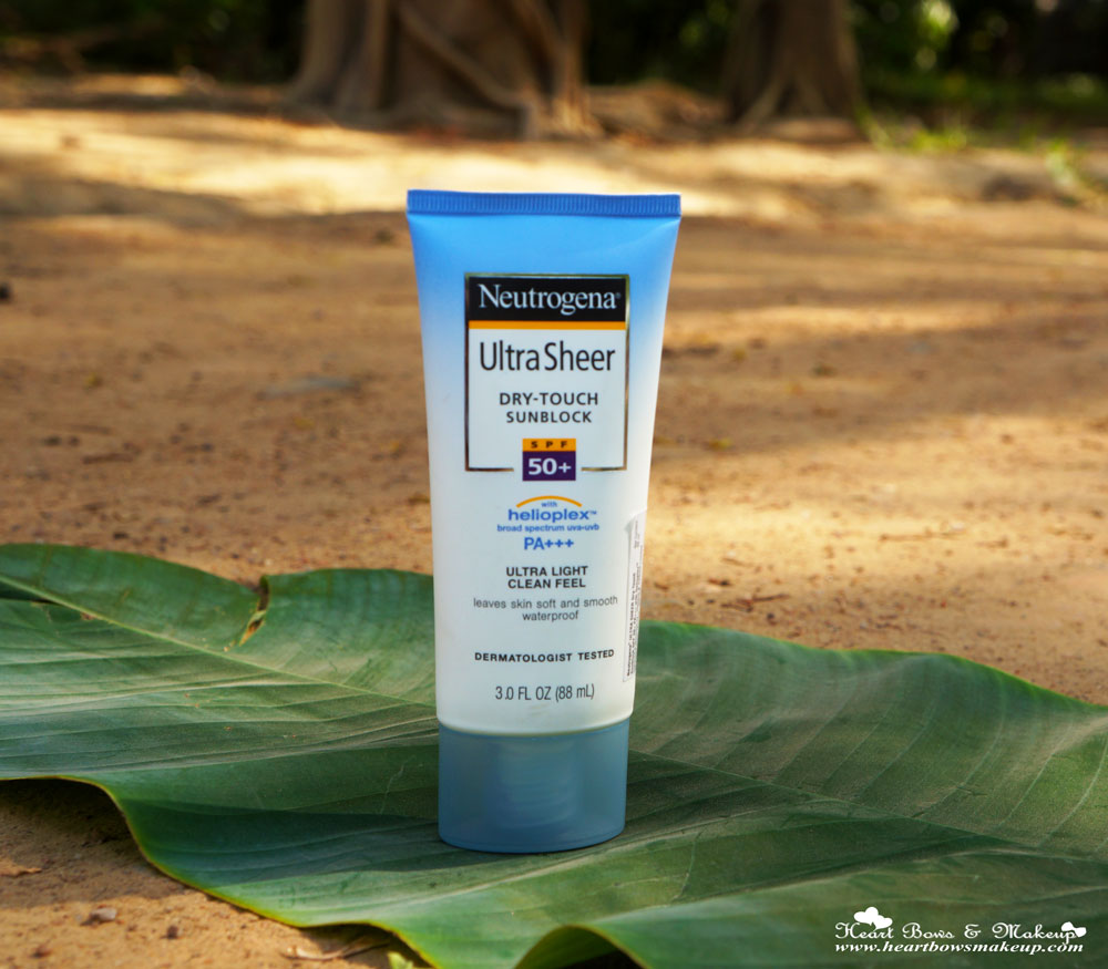 Neutrogena Ultra Sheer Dry Touch Sunblock SPF 50+ Review & Buy Online in India