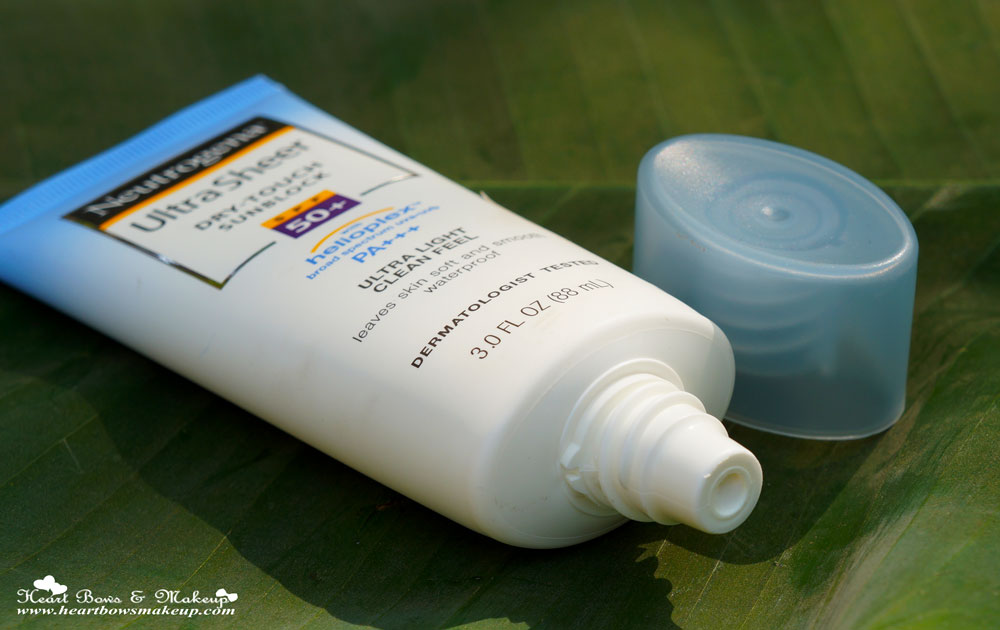Neutrogena Ultra Sheer Dry Touch Sunblock SPF 50+ Review & Price India