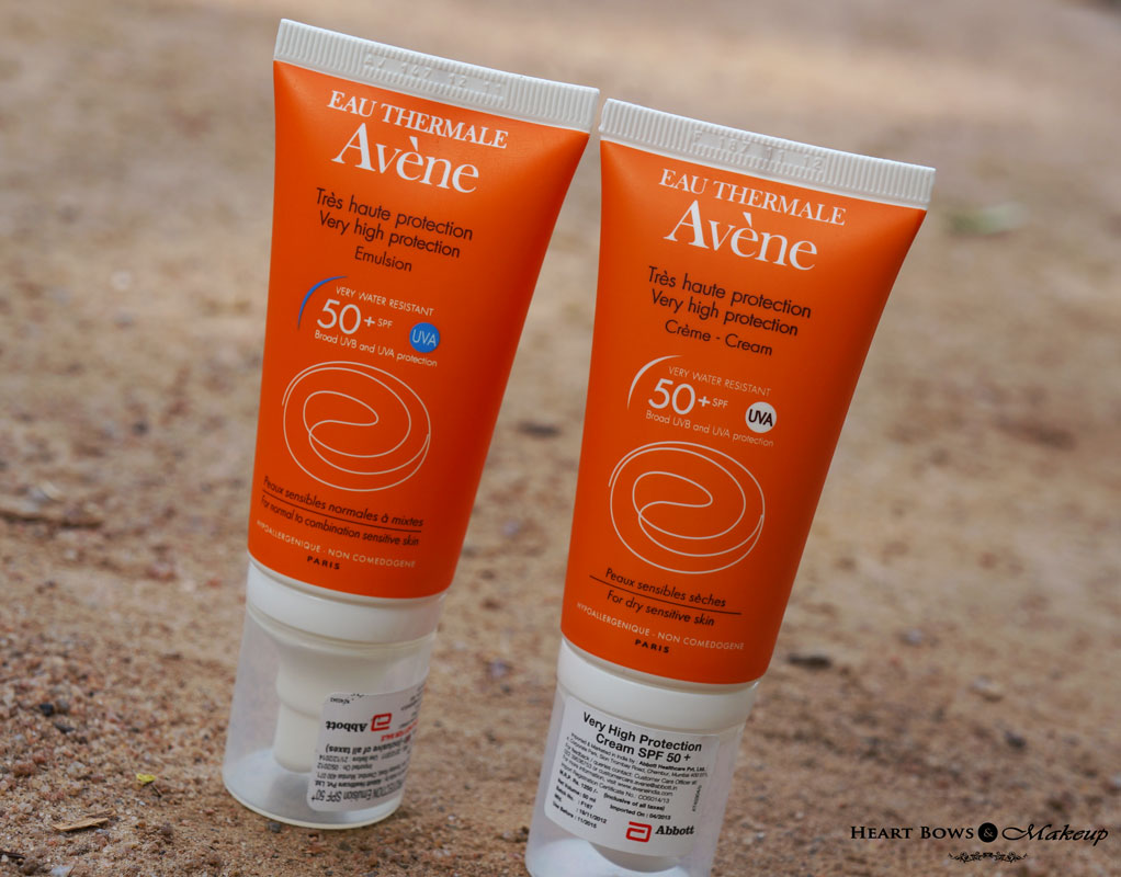 Avene Very High Protection Emulsion & Cream SPF 50+ Review 
