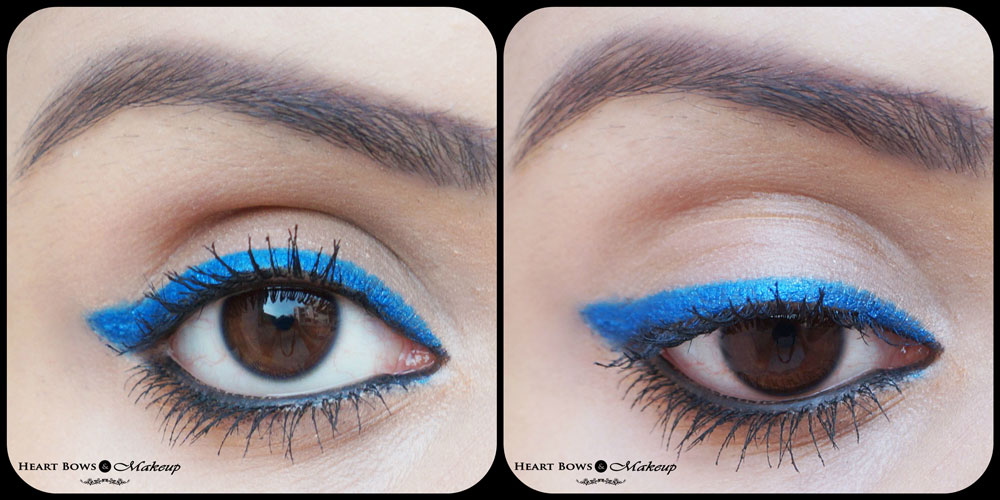 Faces Canada Superlongwear Kohl Persian Blue Swatches, EOTD & Review